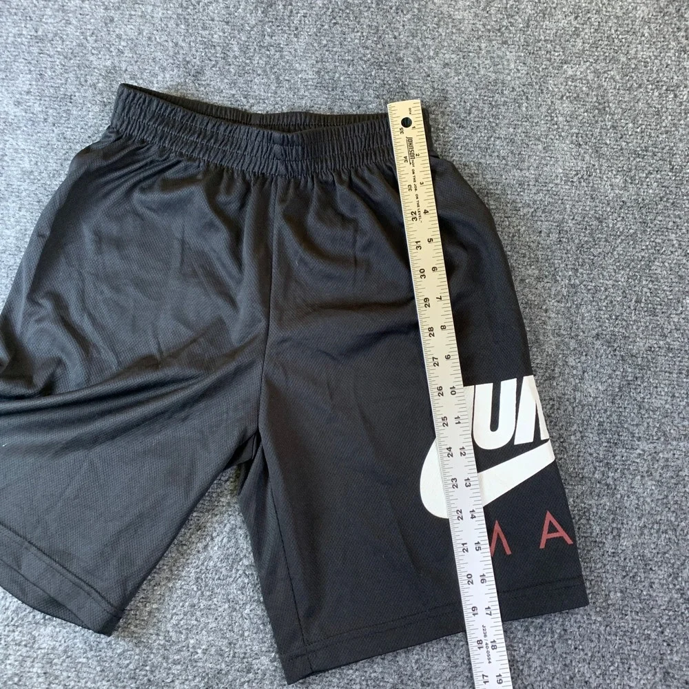 Jordan Basketball Shorts Boys Medium Black Mesh Jumpman Graphic 5247